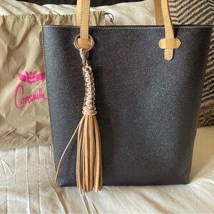 Consuela New Black Glitter Everday Tote